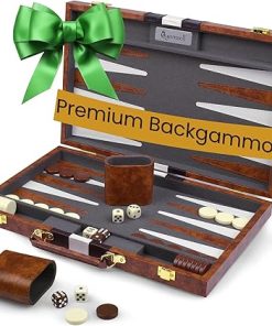 Premium 15 Inch Backgammon Set for Adults – Classic Board Game Gift