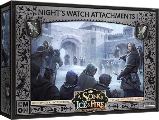A Song of Ice and Fire Tabletop Miniatures Game Night's Watch Attachments I BOX SET - Strengthen Your Defenders! Strategy Game for Adults, Ages 14+, 2+ Players, 45-60 Minute Playtime, Made by CMON