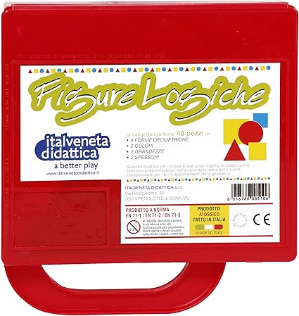 Logical Blocks Plastic Case Teaching Game for Educational Fun 2 Logical Blocks Plastic Case Teaching Game for Educational Fun - Image 2