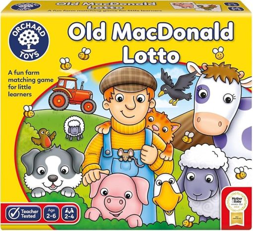 Old Macdonald Lotto Fun Game for Kids and Family Enjoyment