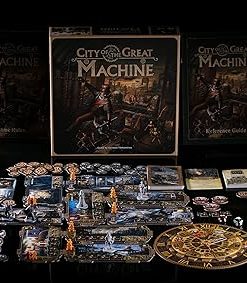 City of The Great Machine Board Game for 1-4 Players | Steampunk Adventure 2