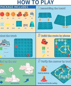 Kids Board Games and STEM Logic Kits with 200 Challenges for Ages 3-10 2