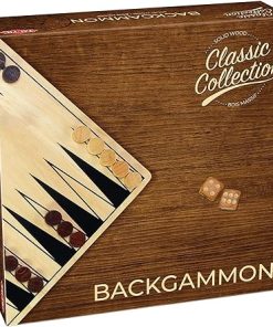 Backgammon Classic Game in a Cardboard Box for All Ages