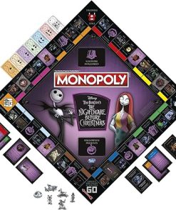 Hasbro Gaming Monopoly: Disney Tim Burton’s The Nightmare Before Christmas Edition Board Game, Fun Family Game for Kids Ages 8 and Up (Amazon Exclusive) 2