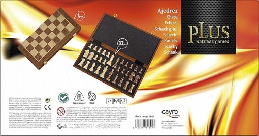 Foldable Inlaid Chess Board Game for Family Fun and Entertainment - Image 2