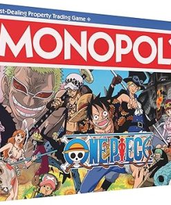Monopoly One Piece Edition Board Game with 9 Miniature Tokens