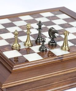 Bello Stefano Solid Brass Staunton Chessmen Collection from Italy 2