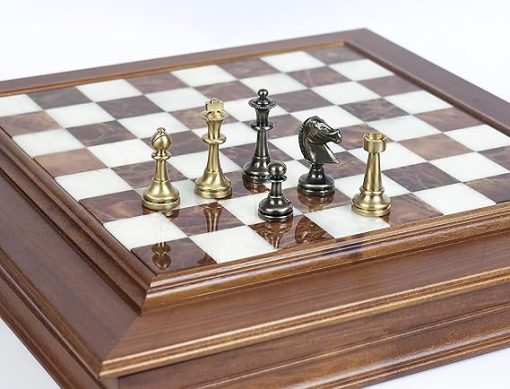 Bello Stefano Solid Brass Staunton Chessmen Collection from Italy - Image 2
