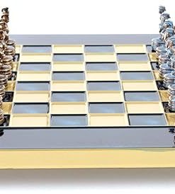 Greek Roman Army Chess Set Blue Copper with Blue Board 2
