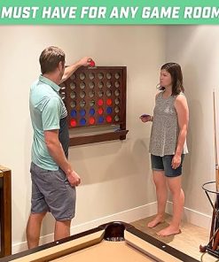 GoSports Wall Mounted Giant 4 in a Row Game – Jumbo Family Fun Game 2