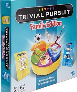 Trivial Pursuit Family Edition Hasbro Games 73013 for Fun Family Nights