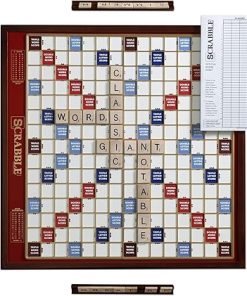 Scrabble Giant Deluxe Edition with Rotating Wooden Board by WS Game Company