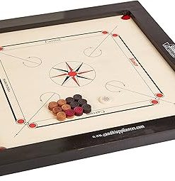 Surco Prime 16mm Speedo Carrom Board with Coins and Striker