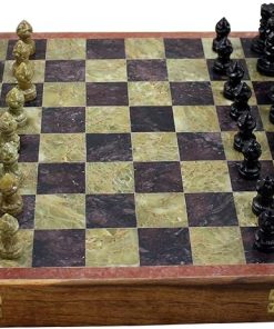 Unique 10×10 Inch Chess Board and Pieces Set for Adults Strategy Games 2
