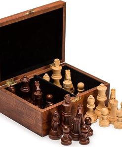 Husaria Staunton No. 5 Chess Set with Extra Queens and Wooden Box