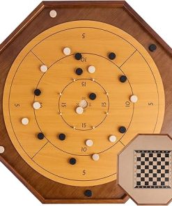 30-Inch Official Crokinole Board Game for Two Players Family Game