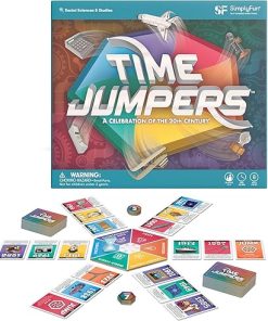 SimplyFun Time Jumpers Educational Kids Game Learn History Geography 2-5 Players Ages 8+