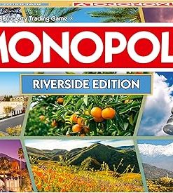 Monopoly Riverside CA Edition Board Game for 2-6 Players Family Fun 2