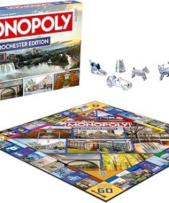 Monopoly Board Game Rochester NY Edition for 2-6 Players Family Fun