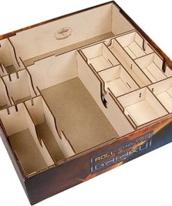 Roll for The Galaxy Game Organizer by The Broken Token – Wood Box with Dividers 2