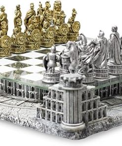 Ancient Roman Gladiators 3D Chess Board Game with Handmade Pieces