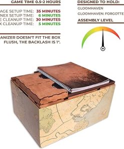 SMONEX Wooden Organizer and Player Boards for Gloomhaven Storage 2
