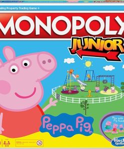 Monopoly Junior Peppa Pig Edition Board Game for Kids Ages 5 and Up