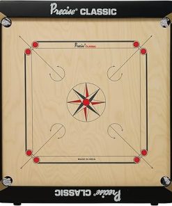 Tabakh 24mm Carrom Board Set with Coins Striker and Powder by Precise