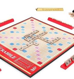 French Scrabble Board Game by Hasbro for Fun Family Game Night