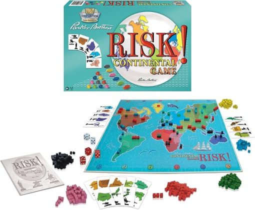 Risk 1959 Classic Strategy Game with Original Artwork for 2 to 6 Players