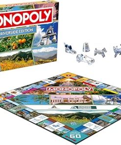Monopoly Riverside CA Edition Board Game for 2-6 Players Family Fun