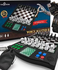 Classic Voice Master Chess Set for Ages 6 and Up, 1-2 Players