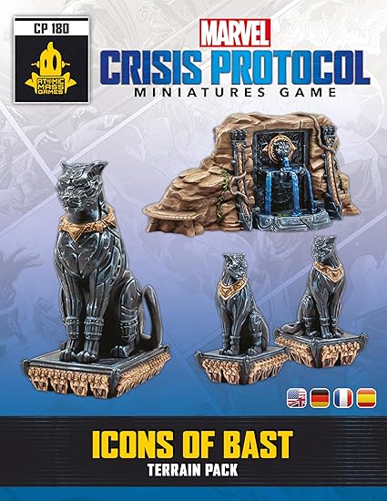 Marvel Crisis Protocol Blast Terrain Pack with Wakandan Statues and Cards 2 Marvel Crisis Protocol Blast Terrain Pack with Wakandan Statues and Cards - Image 2