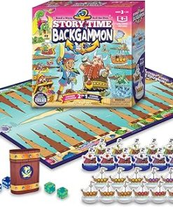 Beginner Backgammon Set Educational Game for Kids Ages 3 and Up