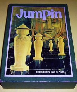 Original Vintage 1964 Jumpin Antique Bookshelf Game of Pawns Collectible