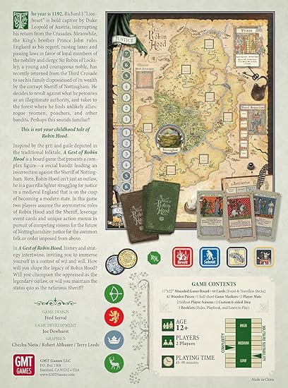 GMT Games Robin Hood: A Strategy Game Experience 2 GMT Games Robin Hood: A Strategy Game Experience - Image 2