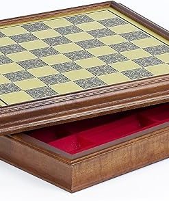 Bellagio Chess and Checkers Cabinet Board Made in Italy 2