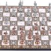 Russian Soviet Era Chess Set in Stained Green Ash Burl Boxwood 3.7″ King 4