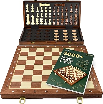 15 Inch Magnetic Chess Set 2 in 1 Board Game for Adults and Kids 15 Inch Magnetic Chess Set 2 in 1 Board Game for Adults and Kids