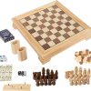 Deluxe 7-in-1 Classic Board Game Set for All Ages with Storage