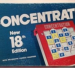 Concentration Game New 18th Edition Released in 1975