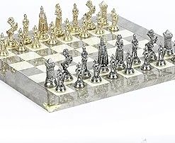 Italian Vittoriano Chessmen and Spanish Greenwich St. Board Set 2