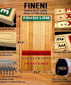 Exciting Horse Racing Game for Adults with 11 Metal Horses and Board 2