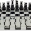 Deluxe Solid Plastic Chess Set Combination in Red Color 4