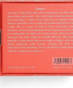 The School of Life Connect Game Couple Conversation Cards for You 2