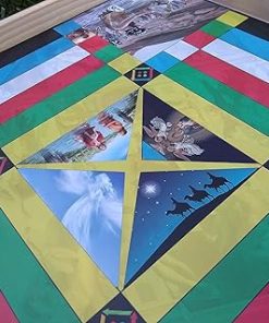 Jamaican Ludo Christianity Edition 2ft Family Game Board with Pieces