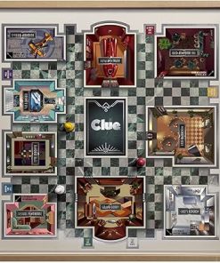 Clue Luxe Edition Board Game with Solid Maple Wood Cabinet by WS Game