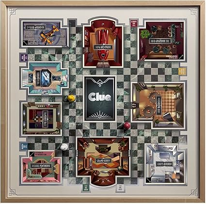 Clue Luxe Edition Board Game with Solid Maple Wood Cabinet by WS Game Clue Luxe Edition Board Game with Solid Maple Wood Cabinet by WS Game