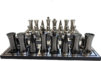 Aluminum Chess Set with 3.5″ King and 14″ Board – Chess Empire Decor Aluminum Chess Set with 3.5" King and 14" Board - Chess Empire Decor