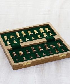 NOVICA Brown Hand Crafted Brass and Wood Set, ‘Strategist’ Chess Board 2
